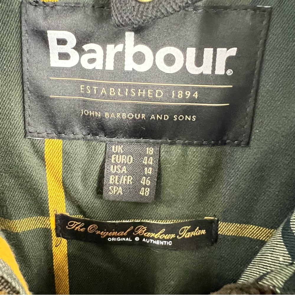 Barbour Olive Green Waxed Utility Jacket - Picture 6 of 10